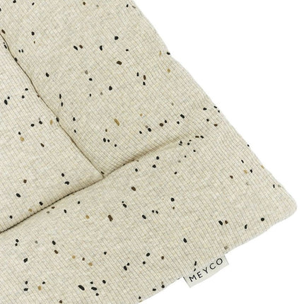 Meyco Boxkleed Rib Mini Spot Sand Melange 80X100cm koop je bij Babywinkel