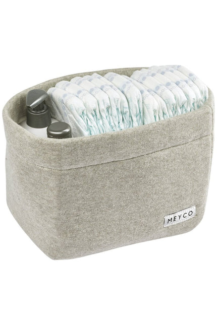 Meyco Commodemandje Medium Knit Basic Sand Melange koop je bij Babywinkel