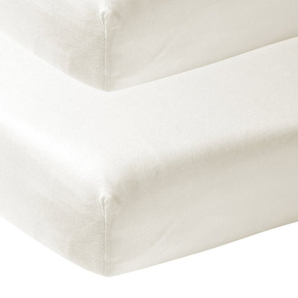 Meyco Hoeslaken Jersey 2St 50X90 Offwhite koop je bij Babywinkel