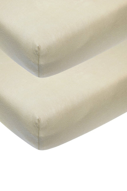 Meyco Hoeslaken Jersey 2St 50X90 Sand koop je bij Babywinkel