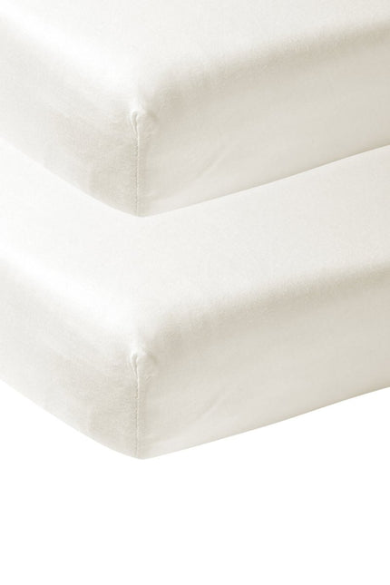 Meyco Hoeslaken Jersey 2St 60X120 Offwhite koop je bij Babywinkel