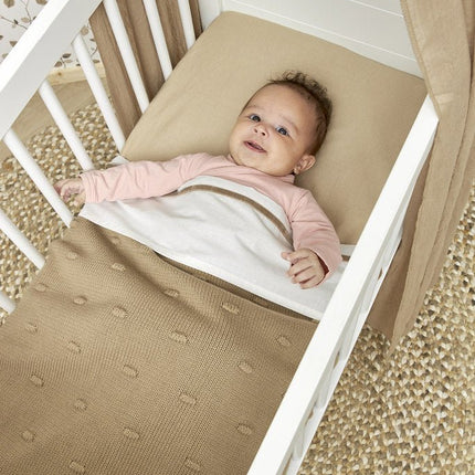Meyco Hoeslaken Jersey 2St 60X120 Sand koop je bij Babywinkel