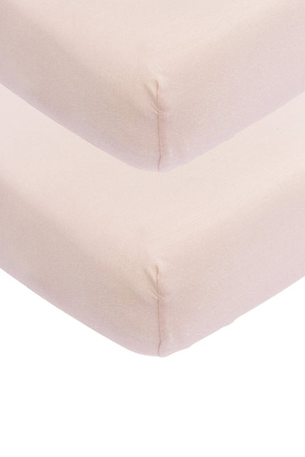 Meyco Hoeslaken Jersey 2St 70X140/150 Soft Pink koop je bij Babywinkel