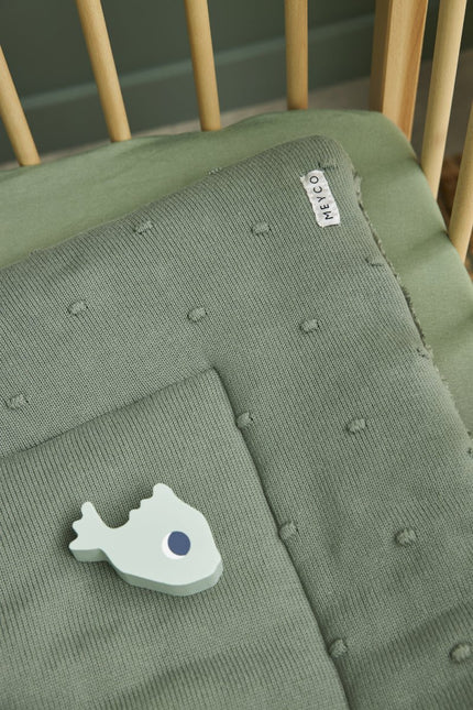 Meyco Hoeslaken Jersey Boxmatras 75X95cm Forest Green koop je bij Babywinkel