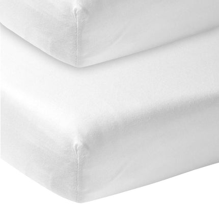 Meyco Hoeslaken Jersey Wit 70x140/150 cm 2st koop je bij Babywinkel