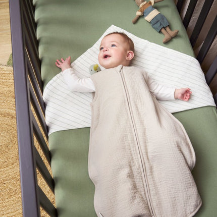 Meyco Hoeslaken Ledikant Olive Green 60X120cm koop je bij Babywinkel