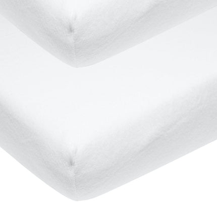 Meyco Hoeslaken Molton Stretch 2St 70X140/150 Wit koop je bij Babywinkel