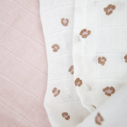 Meyco Hydrofiele Doek 3St Mini Panther Soft Pink koop je bij Babywinkel
