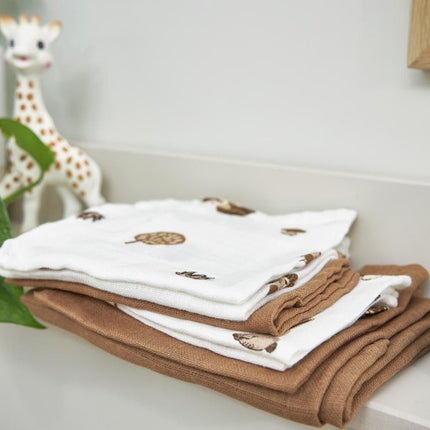 Meyco Hydrofiele Doek Forest Animals Tofee 9 - Pack koop je bij Babywinkel