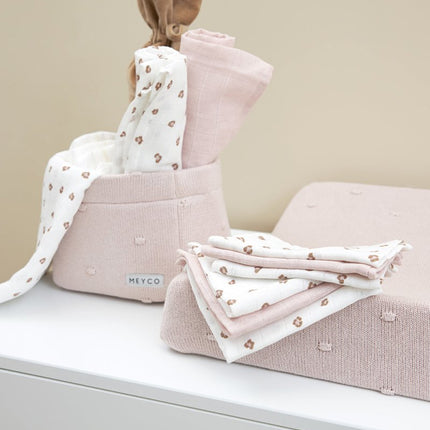 Meyco Hydrofiele Doek Set 9St Mini Panther Soft Pink koop je bij Babywinkel