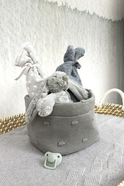 Meyco Kruikenzak Little Dots Grijs koop je bij Babywinkel