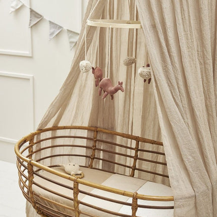 Meyco Ledikantdeken Bamboe Offwhite 100X150cm koop je bij Babywinkel