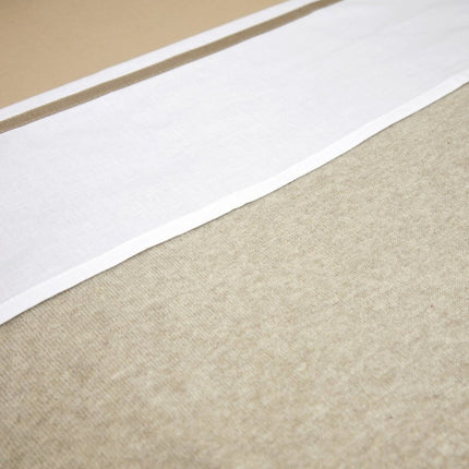 Meyco Ledikantdeken Knit Basic Sand Melange koop je bij Babywinkel