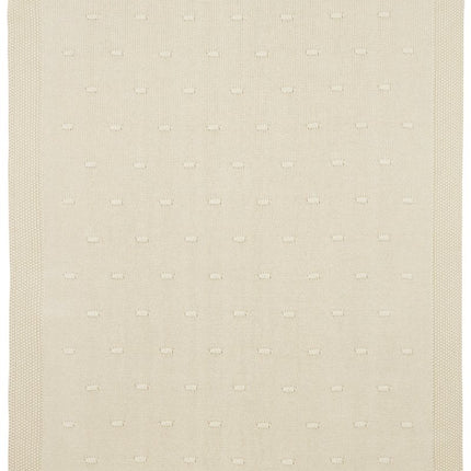 Meyco Ledikantdeken Knots Soft Sand 100X150cm koop je bij Babywinkel