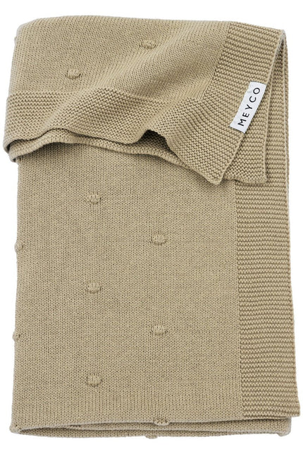 Meyco Ledikantdeken Mini Knots Sand koop je bij Babywinkel