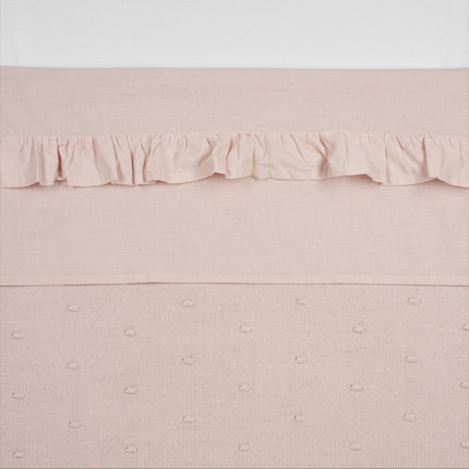 Meyco Ledikantlaken Ruffle Soft Pink koop je bij Babywinkel