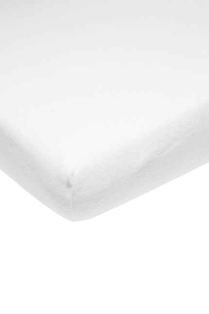 Meyco Molton Hoeslaken Stretch Wit 70x140/150 cm koop je bij Babywinkel