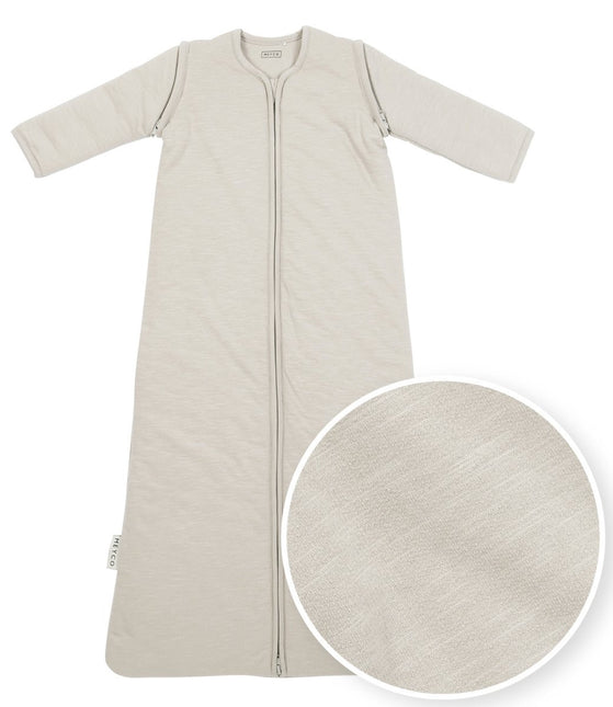 Meyco Slaapzak Baby Afritsbare Mouwen Greige koop je bij Babywinkel