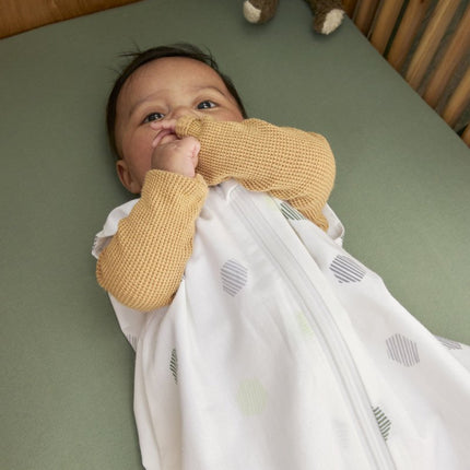 Meyco Slaapzak Baby Zomer Rond Honeycomb Forest Green koop je bij Babywinkel