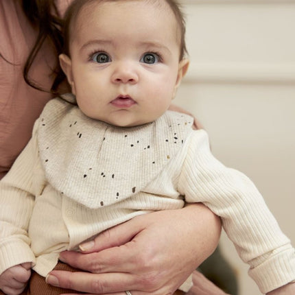 Meyco Slabbetje Rib Mini Spot 2 - Pack Sand Melange koop je bij Babywinkel