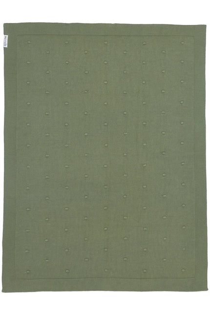 Meyco Wiegdeken Mini Knots Forest Green koop je bij Babywinkel