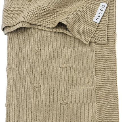 Meyco Wiegdeken Mini Knots Sand koop je bij Babywinkel