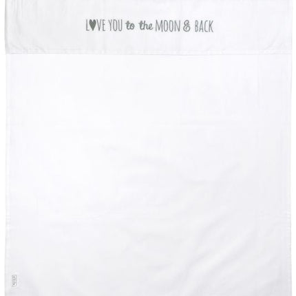 Meyco Wieglaken Love You To The Moon & Back Forest Green koop je bij Babywinkel