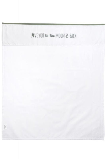 Meyco Wieglaken Love You To The Moon & Back Forest Green koop je bij Babywinkel