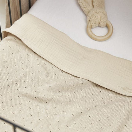 Meyco Wieglaken Soft Sand 75X100cm koop je bij Babywinkel