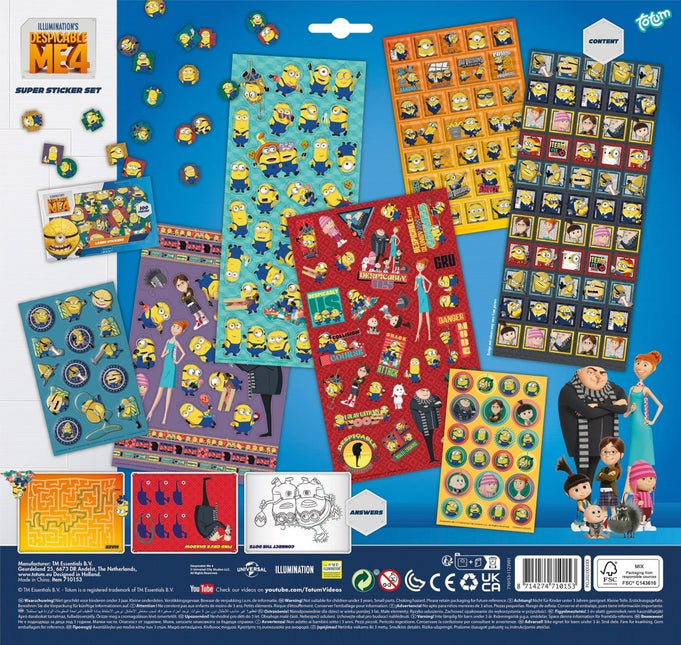 Minions Stickers 7st koop je bij Babywinkel