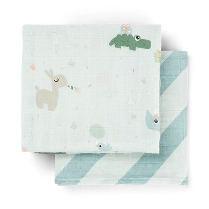 Monddoekjes 2 - pack Celebration Blue koop je bij Babywinkel