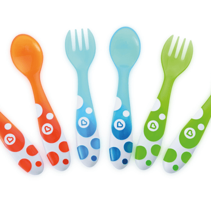 Munchkin Baby Bestekset Lepel & Vork 6St koop je bij Babywinkel