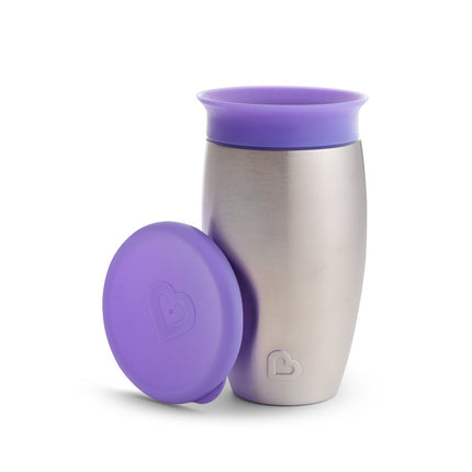Munchkin Drinkbeker Miracle Sippy Cup Purple Roestvrij Staal koop je bij Babywinkel