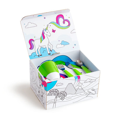 Munchkin Kinderservies Color Me Hungry Green koop je bij Babywinkel