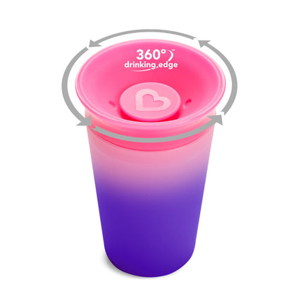 Munchkin Oefenbeker Changing Color Cup Pink koop je bij Babywinkel