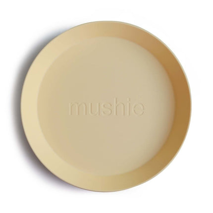 Mushie Baby Bordje Rond Pale Daffodil 2st koop je bij Babywinkel