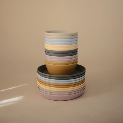 Mushie Baby Bordje Rond Vanilla 2st koop je bij Babywinkel