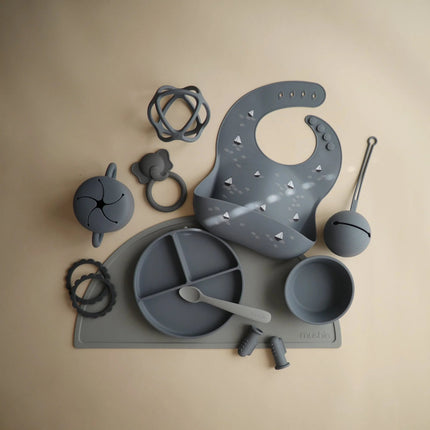 Mushie Baby Bordje Silicone Tradewinds koop je bij Babywinkel
