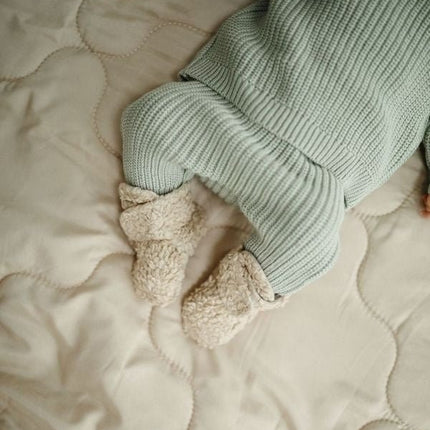 Mushie Baby Broekje Chunky Knit Light Mint koop je bij Babywinkel