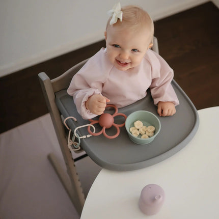 Mushie Baby Kom Siliconen Cambridge Blue koop je bij Babywinkel