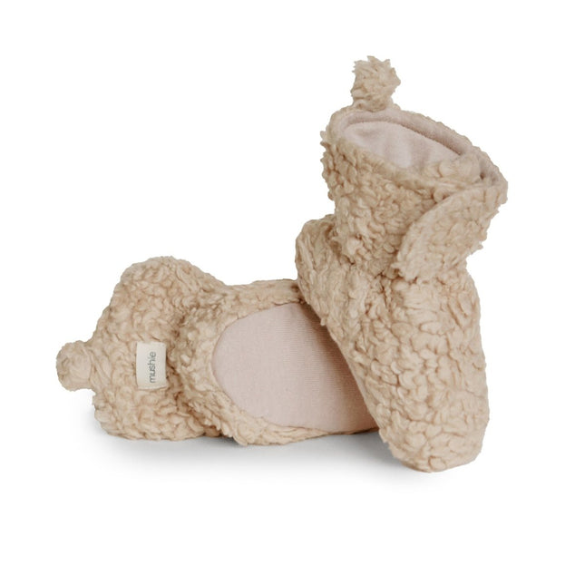 Mushie Baby Schoentjes Oatmeal koop je bij Babywinkel