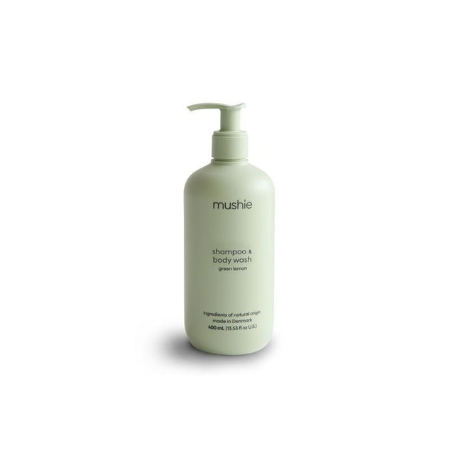 Mushie Baby Shampoo & Body Wash Green Lemon 400ml koop je bij Babywinkel