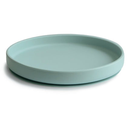 Mushie Babybord Cambridge Blue koop je bij Babywinkel
