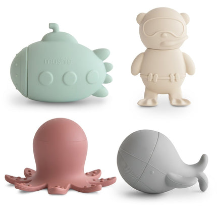 Mushie Badspeelgoed Zeeleven 4St koop je bij Babywinkel