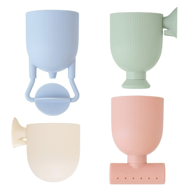 Mushie Badspeelgoed Trechters Gekleurd 4St koop je bij Babywinkel
