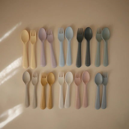 Mushie Bestekset Soft Lilac 2 - delig koop je bij Babywinkel