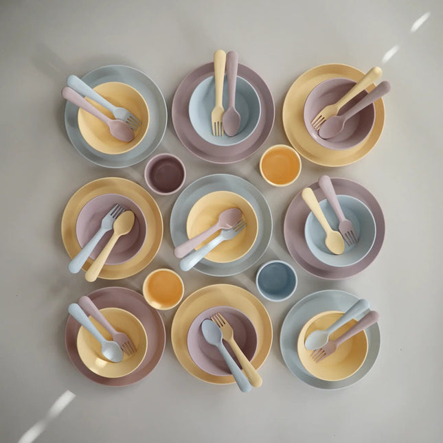 Mushie Bestekset Soft Lilac 2 - delig koop je bij Babywinkel