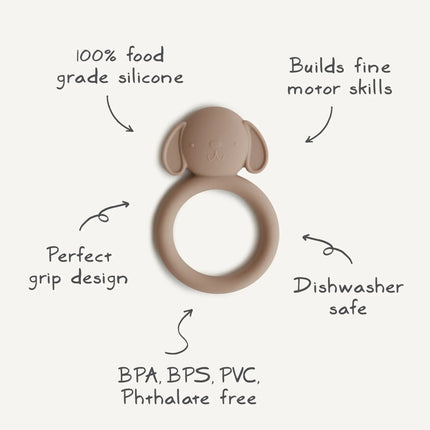 Mushie Bijtring Hond Natural koop je bij Babywinkel