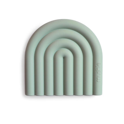 Mushie Bijtring Regenboog Cambridge Blue koop je bij Babywinkel