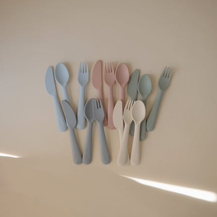 Mushie Baby Bestekset Blush koop je bij Babywinkel
